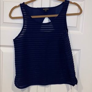 Semi sheer tank top